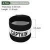 YOKIVE 4 Pcs Captain Armband, Nylon Protective Arm Badge, Adjustable