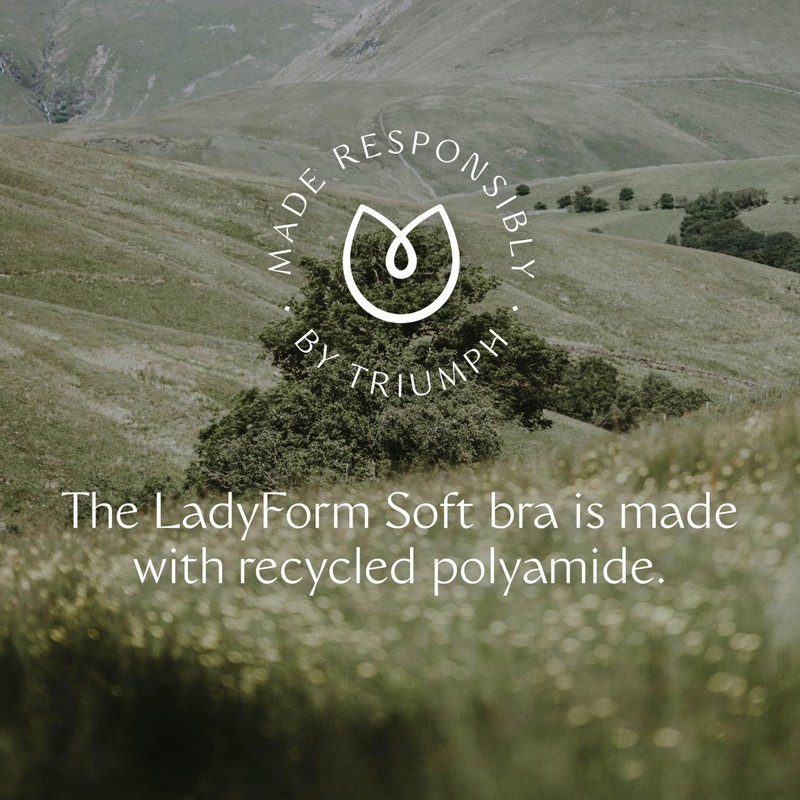 Triumph Womens Ladyform Soft W X Minimizer Bra, Black, 34D