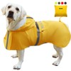 KOOGAL Pet Large Dog Raincoat Apparel Poncho Waterproof for Medium
