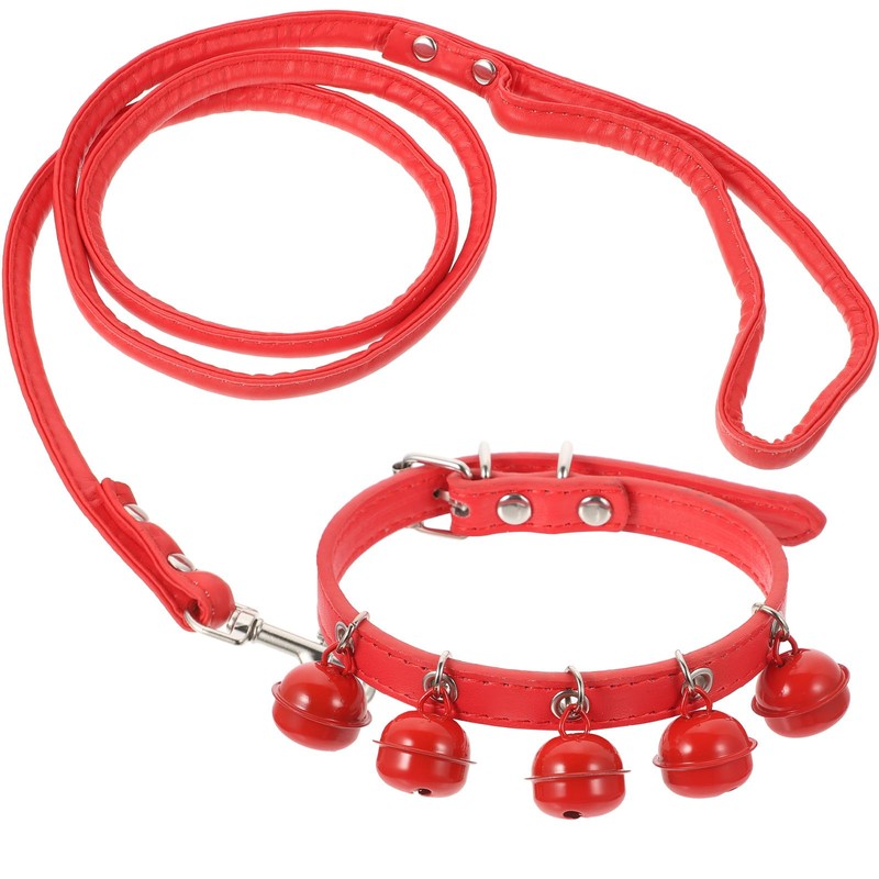 balacoo Pet Collar and Leash Combo Jingle Bell Dog Collar