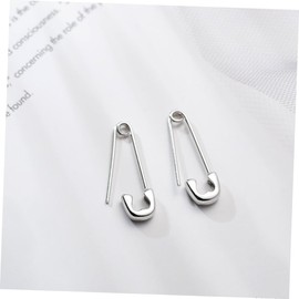 Healeved Sterling Silver Paper Clip Earrings for Women Ear Jewelry Minimalist Design Small for Daily Wear Parties Anniversaries Special Occasions Material Fashionable Ear Studs S