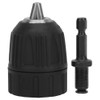 3/8-24UNF Keyless Drill Chuck 0.8-10mm + 1/4 Hex Head 3/8