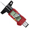 Tyre Tread Depth Gauge, Preciva Burgundy 0-25.4mm/Inch Digital Tyre Tread