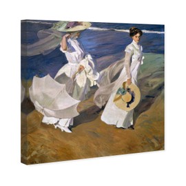 The Oliver Gal Artist Co. Classic Wall Art Canvas Prints 'SAI-Elegans Mariae' Home Décor, 16" x 16", White, Blue