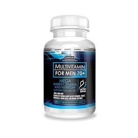 ACTIF Multivitamin for Men Age 70+ with 30 Advanced Factors – Non GMO, Made in USA, 90 Count