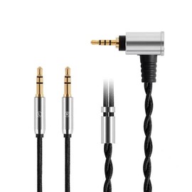 FAAEAL Replacement Cable for Hifiman SUNDARA Ananda,Upgrade Cable for Hifiman HE4XX/HE-400i/HE560/HE-350/HE1000 Headphones 2.5mm/3.5mm/4.4mm to Dual 3.5mm Jack Male Cord 1.45meters/4.7ft (2.5mm Jack)