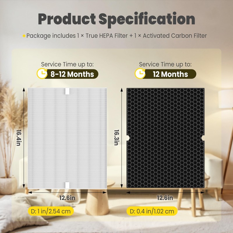 116130 Replacement Filter H for Winix 5500-2 AM80 Plasmawave Air