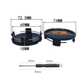 IUSOT Set of 4 Hub Caps for 75 mm Wheel Hub Caps Wheel Hub Caps ABS Hub Caps Wheel Hub Caps Wheel Centre Cap Replacement Parts Car Tyre Centre Hub Caps Base
