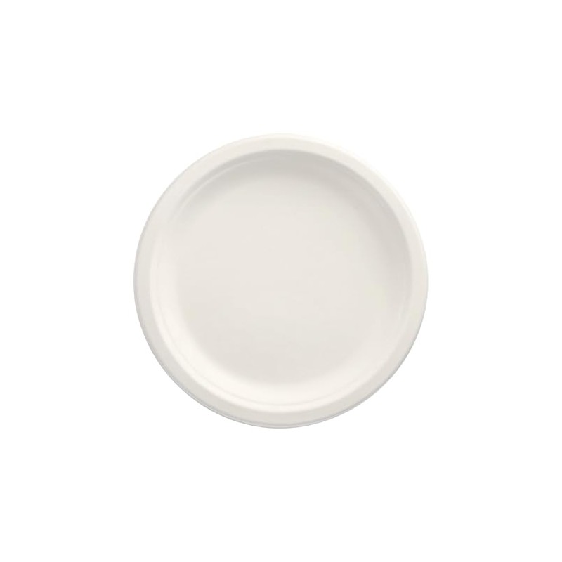 50 Plates Sugar Cane Pure Undivided Diameter 23 cm 2