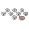 Precisiongeek - Pads for Speakers, Vibration Damper, Silver Aluminium, Round,