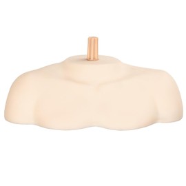nijimomo Mannequin Shoulder Torso Wig Mannequin Head Upper Body Shoulder Practice (Natural)