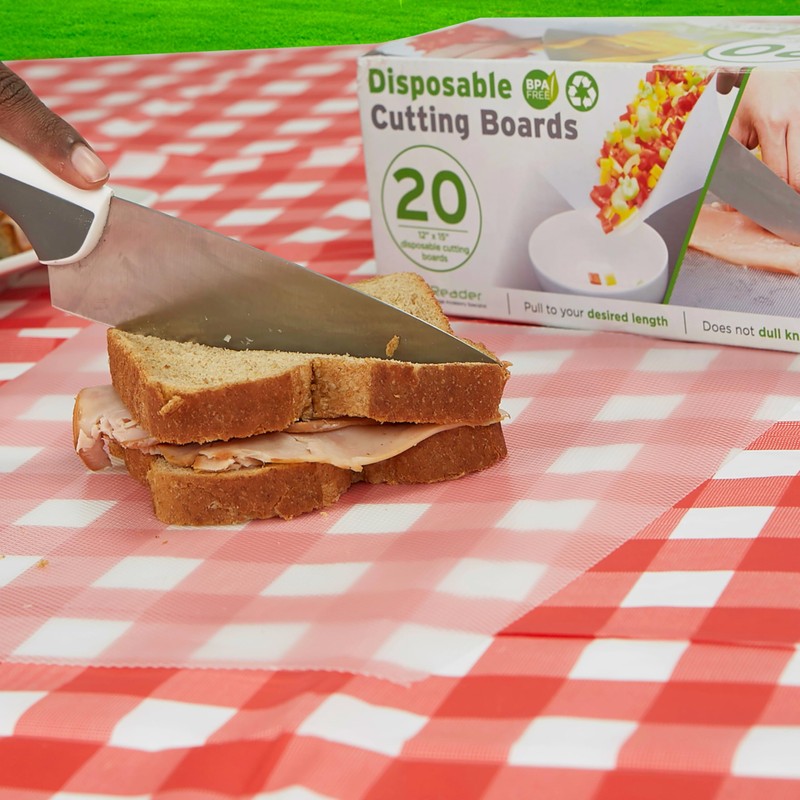Mind Reader E-Z Board Disposable Plastic Cutting Board, Flexible, 20