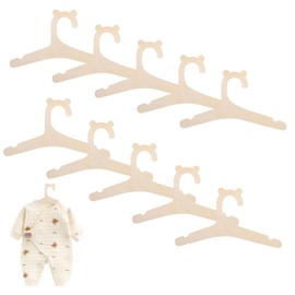 Pack of 10 Wooden Baby Clothes Hangers, Wooden Clothes Hangers for Children's Clothes Hangers, Wooden Baby Clothes Hangers, Children's Clothes Hangers, Wooden Baby Clothes Hangers, for Clothes,