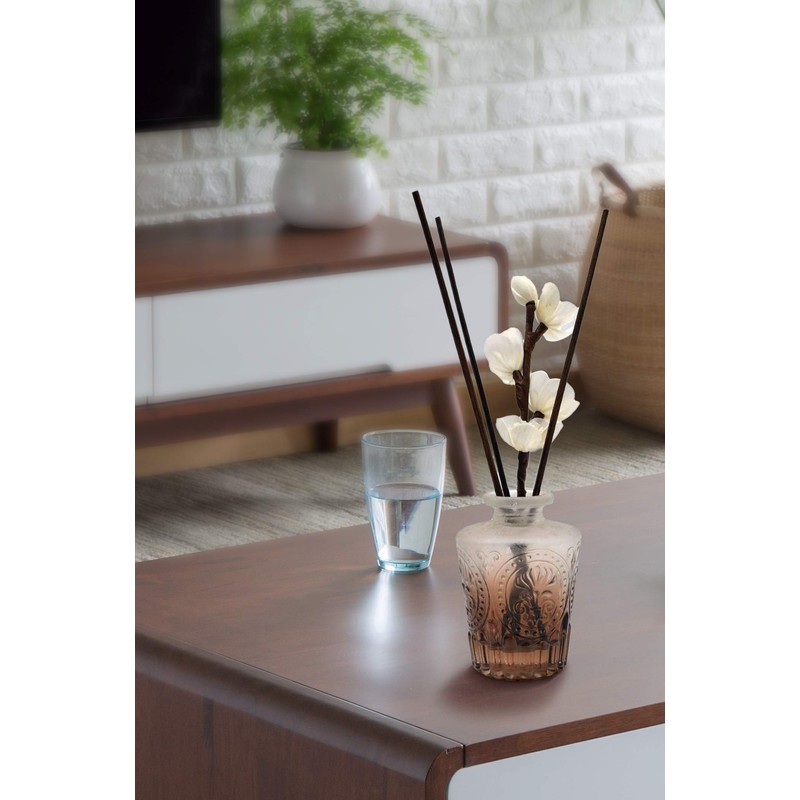 nongcunren 25pcs White and 25pcs Brown Rattan Reed Diffuser Sticks