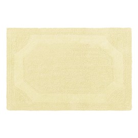 Laura Ashley Reversible Cotton 21 x 34 in. Bath Mat, Yellow