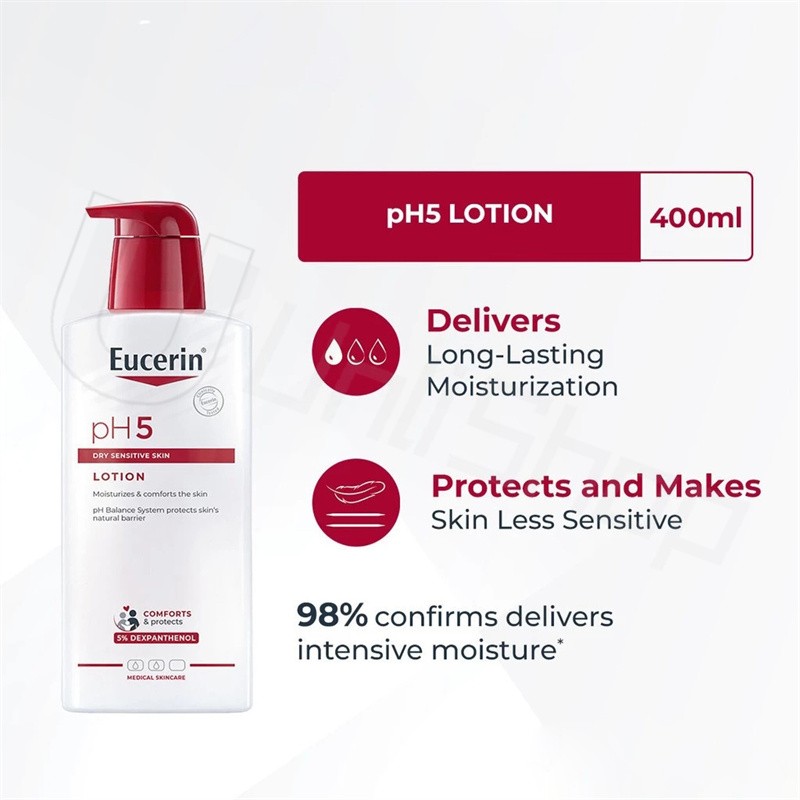 EUCERIN-pH5 body moisturizer, 400ml, suitable for sensitive muscles, deep hydration