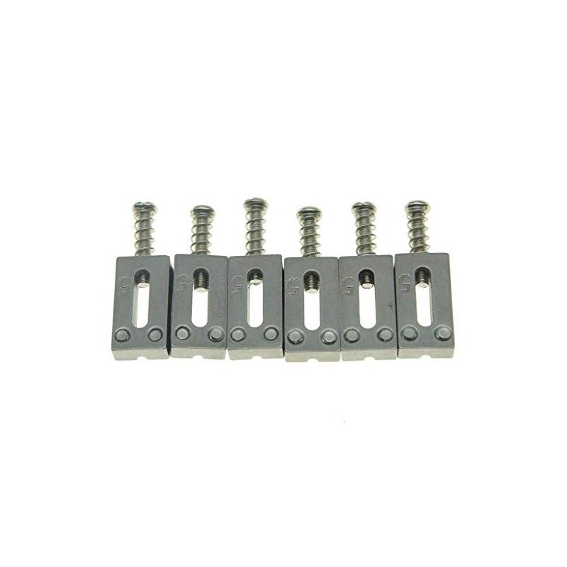 Dopro Set of 6 Stainless Steel Saddle Guitar Bridge Saddle