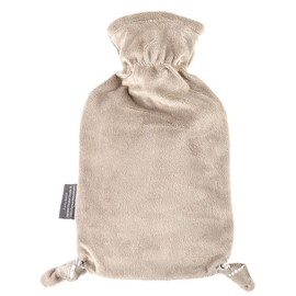 Fashy "Pia" 35720.4 Hot water bottle / children's penguin hot water bottle with cuddly soft fleece cover made of 100% polyester, robust and durable, 0.8 litres