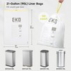 EKO 21 Gallon / 50-90 Liter,110 CountDrawstring Trash Bags, Extra-Strong