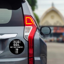 Trust God Not Government Car Magnet, Political Decal for Trucks, SUVs, and More, 5.5 Inches