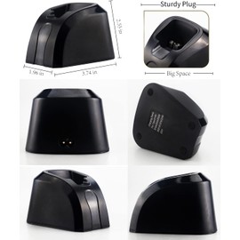 Soporte de carga para cortapelos (2 en 1), base de almacenamiento profesional para Wahl inalámbrico 5 estrellas Magic Clip Senior Sterling-4 Clipper (negro)