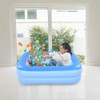 HIWENA Inflatable Kiddie Pool, 45" x 35" X 14" Blue