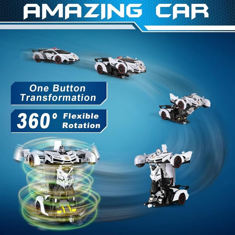 RC Car - Transformer, One Key Transform Flash Robot, 2.4Ghz