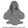 Azeeda A7 'Fortune Teller' Unmounted Rubber Stamp (RS00043806)
