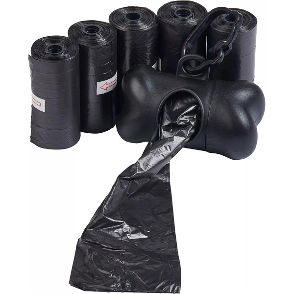 Unbranded 1,000 Pet Waste Poop Bags With Two Dispensers(BLK
