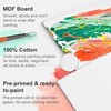 PHOENIX Small Painting Canvas Panels 5x5 Inch, 12 Value Pack