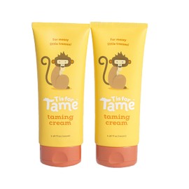 T is for Tame | Hair Taming Matte Cream | 100% Natural, Organic Coconut Oil & Jojoba | Made for Babies, Toddlers & Up | Light Hold | Not Stiff, Sticky or Greasy (Bundle of 2)