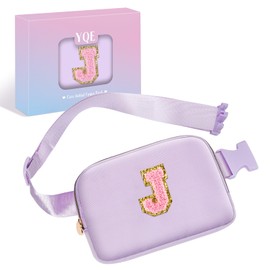 Birthday Gifts for Girls, 4 5 6 7 8 9 10 11 12 13 Year Old Girl Gifts for Teens Kids Daughter Sister Her,Cute Fanny Pack Belt Bag Crossbody Bag Trendy Stuff for Girls Teen, Purple, J