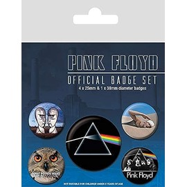 Pyramid International Pink Floyd Badge, Multi-Colour, 10 x 12.5 x 1.3 cm