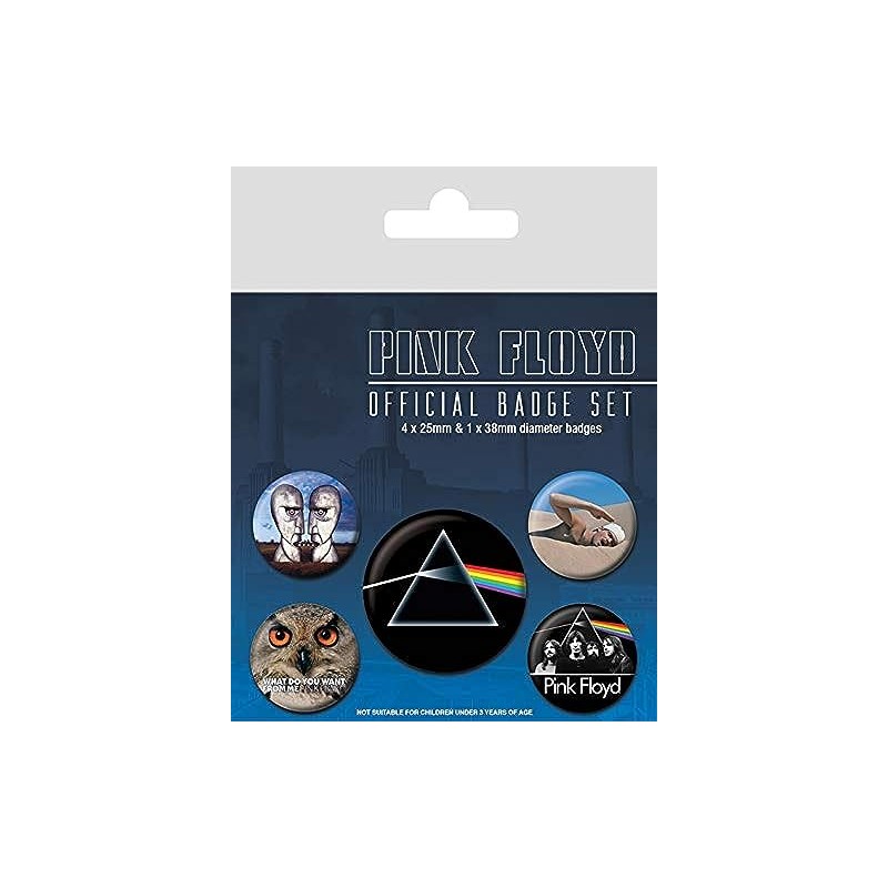 Pyramid International Pink Floyd Badge, Multi-Colour, 10 x 12.5 x