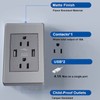 Megaluz Enchufe USB de Pared -4PZ，Contacto Dúplex con 2 Puertos