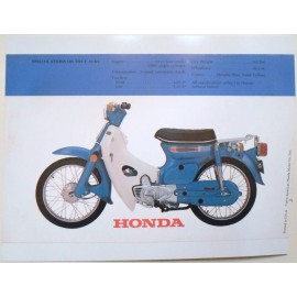 Unbranded 1972 HONDA C-70K1 C70K1 SALES SPECS AD/ BROCHURE