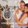 MEDWISE Lucky Pearls Horseshoe Necklace S925 Sterling Silver Chain with