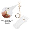 caralin Clear Lipstick Case Keychain PVC Material Fashion Keychain Lipstick