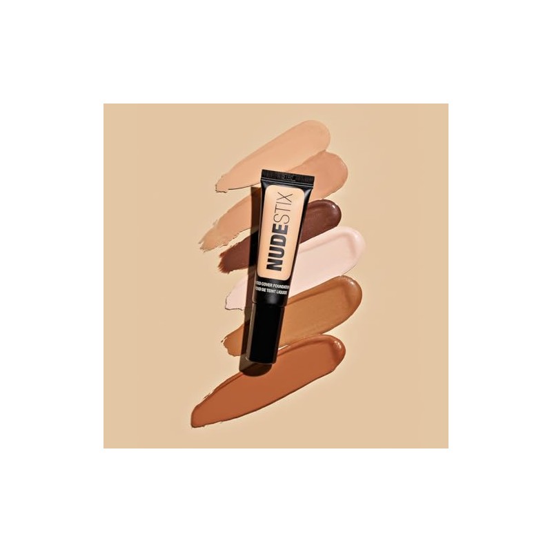 Nudestix Tinted Cover Liquid Foundation Lightweight Buildable Coverage For Natural