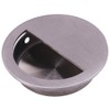 szzijia Silver Stainless Steel Round Recessed Flush Pull Drawer Cabinet