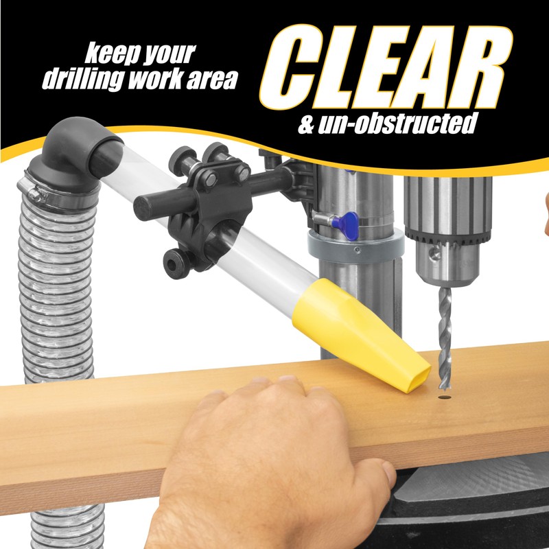 Fulton Woodworking Tools X-Stream Drill Press Dust Collector with Multi-Axis