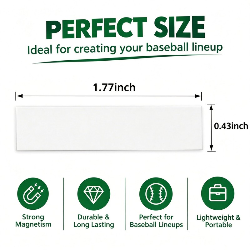 40PCS Baseball Lineup Magnets, Magnetic Lineup Board Accessories