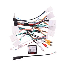 ViaBecs 16PIN Car Radio Wiring Harness for Toyota Corolla RAV4 Camry 4Runner Tundra Highlander 2014-2018, Aftermarket Stereo Wire Harness with CANBUS Adapter Support JBL, Backup Camera, SWC