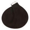 Ugeat Ugeat Tape in Hair Extensions Human Hair Brown Seamless
