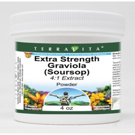 Extra Strength Graviola (Soursop) 4:1 Extract Powder (4 oz, ZIN: 511049) - 3 Pack