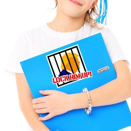 Lock Him Up Trump Sticker Decal Notebook Car Laptop 5.5"x5.5" (Color)