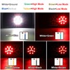 Partsam Rectangular Triple LED Trailer Tail Light Red RV Camper