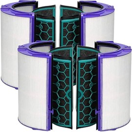 TP04 Filter Replacement Compatible with Dyson TP04 / HP04 / DP04 Air Purifier, 360 Combi Glass HEPA Carbon Filter 2 Pack