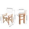 Upone 2 Set (4pcs) Directors Chair Canvas Replacement Covers Kit