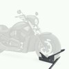 MaxxHaul 80077 Standard Motorcycle Wheel Chock with Pivoting Cradle